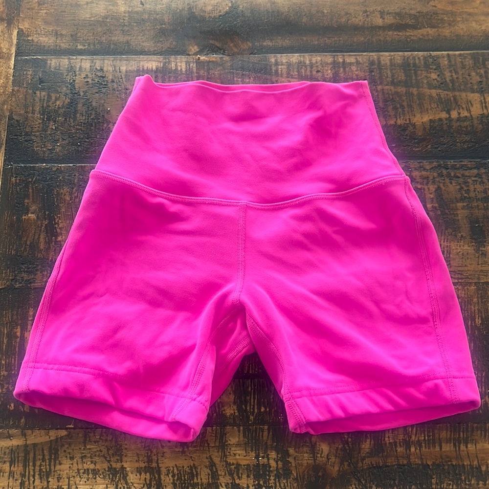 sonic pink lululemon align shorts